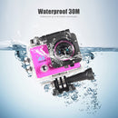 Q3H 2.0 inch Screen WiFi Sport Action Camera Camcorder with Waterproof Housing Case, Allwinner V3, 170 Degrees Wide Angle(Gold)