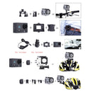 Q3H 2.0 inch Screen WiFi Sport Action Camera Camcorder with Waterproof Housing Case, Allwinner V3, 170 Degrees Wide Angle(Blue)