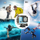 Q3H 2.0 inch Screen WiFi Sport Action Camera Camcorder with Waterproof Housing Case, Allwinner V3, 170 Degrees Wide Angle(Blue)