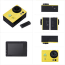 Q3H 2.0 inch Screen WiFi Sport Action Camera Camcorder with Waterproof Housing Case, Allwinner V3, 170 Degrees Wide Angle(Yellow)