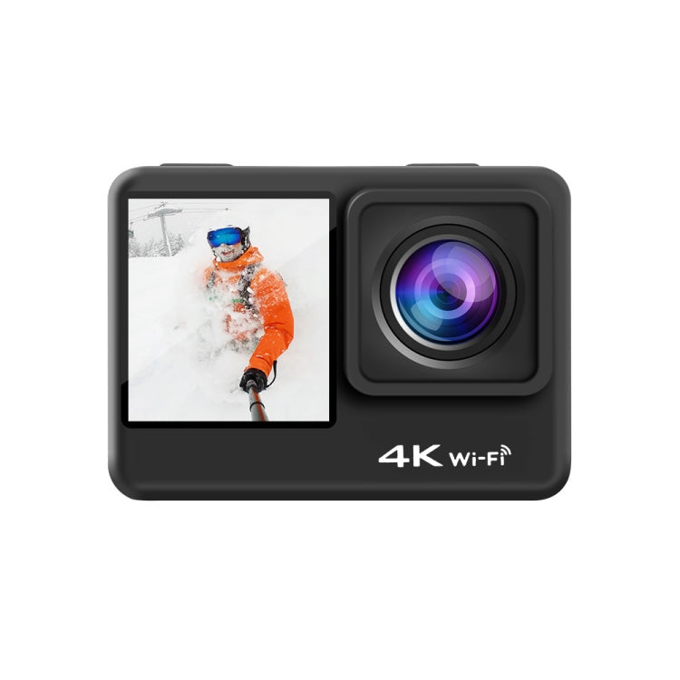 C1 Dual-Screen 2.0 inch + 1.3 inch Screen Anti-shake 4K WiFi Sport Action Camera Camcorder with Waterproof Housing Case, Allwinner V316, 170 Degrees Wide Angle (Black)
