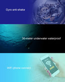 C1 Dual-Screen 2.0 inch + 1.3 inch Screen Anti-shake 4K WiFi Sport Action Camera Camcorder with Waterproof Housing Case, Allwinner V316, 170 Degrees Wide Angle (Black)