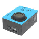 H16 1080P Portable WiFi Waterproof Sport Camera, 2.0 inch Screen, Generalplus 4248, 170 A+ Degrees Wide Angle Lens, Support TF Card(Blue)