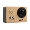HAMTOD H9A Pro HD 4K WiFi Sport Camera with Remote Control & Waterproof Case, Generalplus 4247, 2.0 inch LCD Screen, 170 Degree A Wide Angle Lens(Gold)