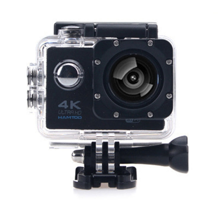 HAMTOD H9A HD 4K WiFi Sport Camera with Waterproof Case, Generalplus 4247, 2.0 inch LCD Screen, 120 Degree Wide Angle Lens (Black)