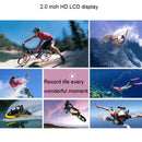 HAMTOD HF40 Sport Camera with 30m Waterproof Case, Generalplus 6624, 2.0 inch LCD Screen(Black)