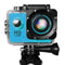 HAMTOD HF40 Sport Camera with 30m Waterproof Case, Generalplus 6624, 2.0 inch LCD Screen(Blue)