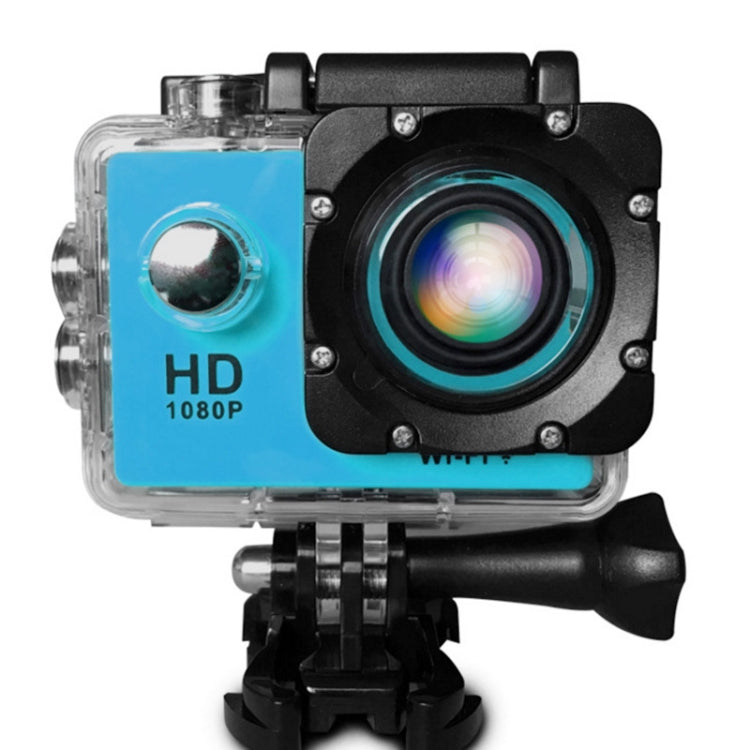 HAMTOD HF40 Sport Camera with 30m Waterproof Case, Generalplus 6624, 2.0 inch LCD Screen(Blue)