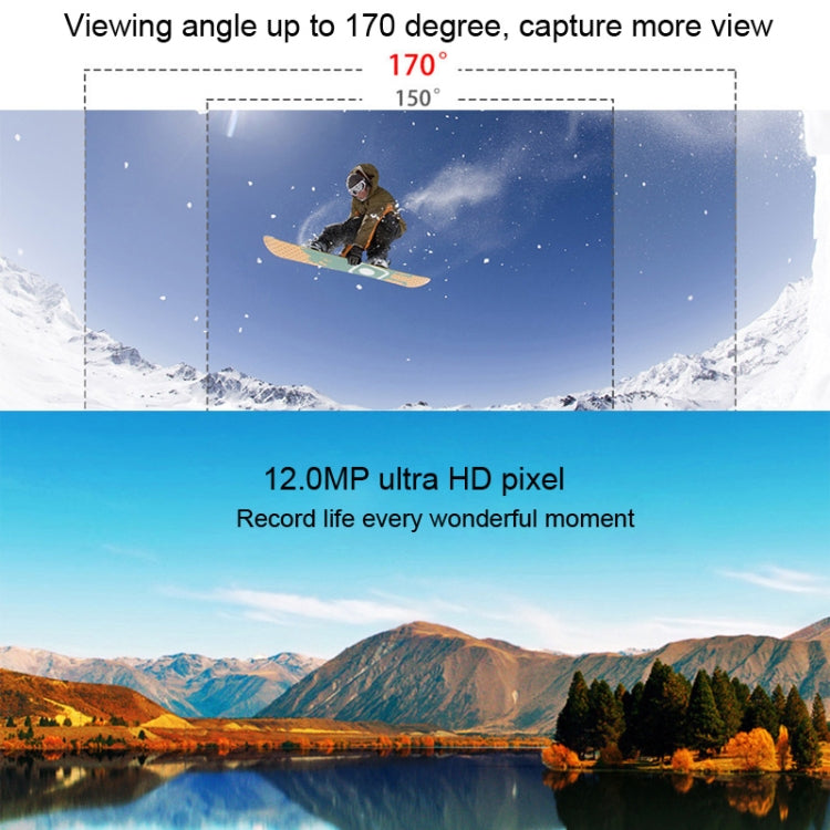 HAMTOD HF40 Sport Camera with 30m Waterproof Case, Generalplus 6624, 2.0 inch LCD Screen(Blue)