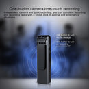 Back Clip Design 1080P HD Camera Voice Control Recording Machine, Support Motion Detection, Infrared Night Vision, 180 Degrees Rotation Camera, TF Card(Black)