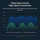 ORICO 2159U3 2.5 inch Transparent USB3.0 Hard Drive Enclosure with Stand