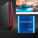 MINI 1080P Full HD Media USB HDD SD/MMC Card Player Box, EU Plug(Blue)