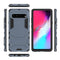 Shockproof PC + TPU Case for Galaxy S10 5G, with Holder(Navy Blue)