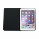 iPad Mini 1 / Mini 2 / Mini 3 Fabric Texture Horizontal Left and Right Open Solid Leather Case with Sleep Belt Bracket(Blue)