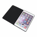 iPad Mini 1 / Mini 2 / Mini 3 Fabric Texture Horizontal Left and Right Open Solid Leather Case with Sleep Belt Bracket(Blue)