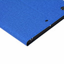 iPad Mini 1 / Mini 2 / Mini 3 Fabric Texture Horizontal Left and Right Open Solid Leather Case with Sleep Belt Bracket(Blue)