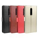 Retro Crazy Horse Texture Horizontal Flip Leather Case for OnePlus 7 Pro, with Holder & Card Slots & Photo Frame(Red)