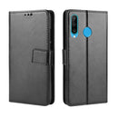 Retro Crazy Horse Texture Horizontal Flip Leather Case for Huawei Enjoy 9s (P Smart+ 2019) , with Holder & Card Slots & Photo Frame(black)