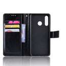 Retro Crazy Horse Texture Horizontal Flip Leather Case for Huawei Enjoy 9s (P Smart+ 2019) , with Holder & Card Slots & Photo Frame(black)