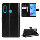 Retro Crazy Horse Texture Horizontal Flip Leather Case for Huawei Enjoy 9s (P Smart+ 2019) , with Holder & Card Slots & Photo Frame(black)