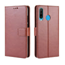 Retro Crazy Horse Texture Horizontal Flip Leather Case for Huawei Enjoy 9s (P Smart+ 2019) , with Holder & Card Slots & Photo Frame(brown)