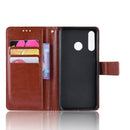 Retro Crazy Horse Texture Horizontal Flip Leather Case for Huawei Enjoy 9s (P Smart+ 2019) , with Holder & Card Slots & Photo Frame(brown)