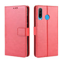 Retro Crazy Horse Texture Horizontal Flip Leather Case for Huawei Enjoy 9s (P Smart+ 2019) , with Holder & Card Slots & Photo Frame(red)