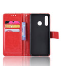 Retro Crazy Horse Texture Horizontal Flip Leather Case for Huawei Enjoy 9s (P Smart+ 2019) , with Holder & Card Slots & Photo Frame(red)