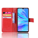 Retro Crazy Horse Texture Horizontal Flip Leather Case for Huawei Enjoy 9s (P Smart+ 2019) , with Holder & Card Slots & Photo Frame(red)