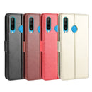 Retro Crazy Horse Texture Horizontal Flip Leather Case for Huawei Enjoy 9s (P Smart+ 2019) , with Holder & Card Slots & Photo Frame(red)