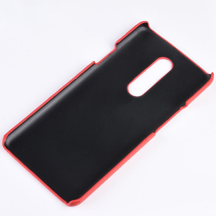 Shockproof Crocodile Texture PC + PU Case for OnePlus 7 Pro(Pink)