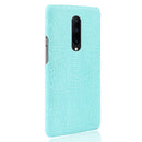 Shockproof Crocodile Texture PC + PU Case for OnePlus 7 Pro(Light green)