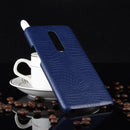 Shockproof Crocodile Texture PC + PU Case for OnePlus 7 Pro(Blue)