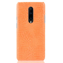 Shockproof Crocodile Texture PC + PU Case for OnePlus 7 Pro(Orange)