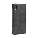 Magnetic Buckle Retro Crazy Horse Texture Horizontal Flip Leather Case for Huawei Y5 (2019), with Holder & Card Slots & Photo Frame(Black)