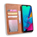Magnetic Buckle Retro Crazy Horse Texture Horizontal Flip Leather Case for Huawei Y5 (2019), with Holder & Card Slots & Photo Frame(Brown)