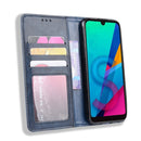 Magnetic Buckle Retro Crazy Horse Texture Horizontal Flip Leather Case for Huawei Y5 (2019), with Holder & Card Slots & Photo Frame(Blue)
