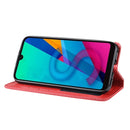 Magnetic Buckle Retro Crazy Horse Texture Horizontal Flip Leather Case for Huawei Y5 (2019), with Holder & Card Slots & Photo Frame(Red)