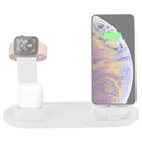 HQ-UD15 5 in 1 Micro USB + USB-C / Type-C + 8 Pin Interface Phone Charging Base with 8 Pin Earphone Charging Interface & Watch Stand(White)