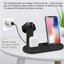 HQ-UD15 5 in 1 Micro USB + USB-C / Type-C + 8 Pin Interface Phone Charging Base with 8 Pin Earphone Charging Interface & Watch Stand(White)