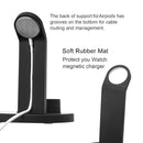 HQ-UD15 5 in 1 Micro USB + USB-C / Type-C + 8 Pin Interface Phone Charging Base with 8 Pin Earphone Charging Interface & Watch Stand (Black)