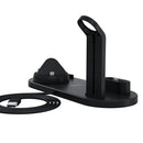 HQ-UD15 Rotatable Charging Base with Stand for Mobile Phones / iWatches / AirPods, Not Support Wireless Charging (Black)