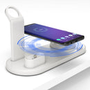 HQ-UD15 Rotatable Charging Base with Stand for Mobile Phones / iWatches / AirPods, Not Support Wireless Charging (Black)