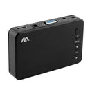 1080P DecodingHD Hard Disk Player AV+VGA SD Card U Disk Player, EU Plug(Black)
