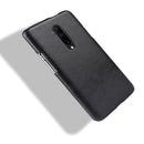 Shockproof Litchi Texture PC + PU Case for OnePlus 7 Pro(Black)