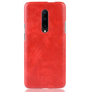 Shockproof Litchi Texture PC + PU Case for OnePlus 7 Pro(Red)