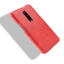 Shockproof Litchi Texture PC + PU Case for OnePlus 7 Pro(Red)