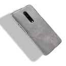Shockproof Litchi Texture PC + PU Case for OnePlus 7 Pro(Gray)