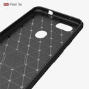 Brushed Texture Carbon Fiber TPU Case for Google Pixel 3a(Black)