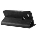 Magnetic Buckle Retro Crazy Horse Texture Horizontal Flip Leather Case for Google Pixel 3a , with Holder & Card Slots & Photo Frame(Black)